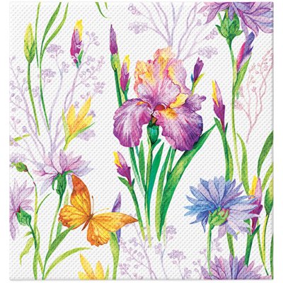 PAW Ubrousky TaT Softpoint Iris With Butterfly 38x40cm – Zboží Dáma