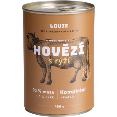 Louie Hovězí & vepřové s rýží 400 g – Sleviste.cz