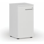 Primo Nízká kancelářská skříň s dveřmi WHITE, 740 x 400 x 420 mm, bílá – Zboží Mobilmania