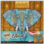 Grafix Diamantový obrázek Slon 30 x 30 cm na plátně – Hledejceny.cz