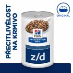 Hill’s Prescription Diet Z/D Food Sensitivities 370 g – Hledejceny.cz