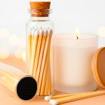 Ahome CZ Stylová lahvička se sirkami a škrtátkem – Sleviste.cz