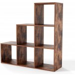 MIADOMODO 91138 Stupňovitý regál střední, volně stojící, vintage – Zboží Dáma MIADOMODO 91138 Stupňovitý regál střední, volně stojící, vintage – Zboží Dáma