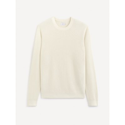 Celio Tepic pánský svetr white – Sleviste.cz