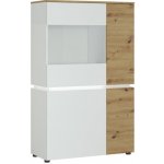 Meble Wojcik Nízká Luci LCCV02 Dub Artisan / Alpská Bílá – Hledejceny.cz
