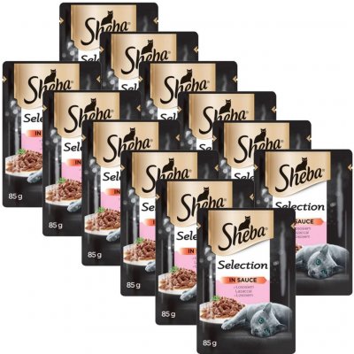 Sheba Selection losos 12 x 85 g – Zboží Mobilmania