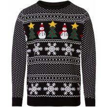Livergy pánský vánoční svetr s LED LED/černá