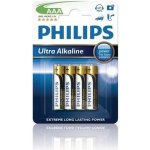 Philips Ultra Alkaline AAA 4ks LR03E4B/10 – Zboží Mobilmania