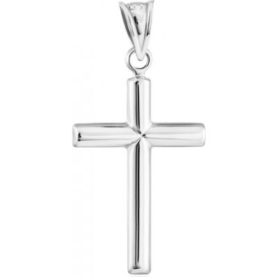 Gemmax Jewelry Oboustranný přívěsek Kříž z bílého zlata GUPWN 40971 – Zboží Mobilmania