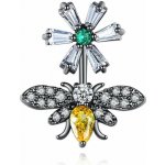 Krista Paulitti Rhodium ozdoby na NailArt TRIPLE AAA ZIRCON SELECTION BLACK PLATING Ø 15 MM X 19 MM MIX COLOR – Hledejceny.cz