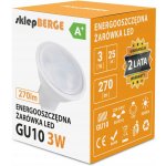 BERGE LED žárovka GU10 - 3W - 240Lm - teplá bílá MZ0004 – Sleviste.cz