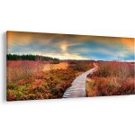 Obraz - Podzimní cesta krajinou, jednodílný 200x100 cm – Hledejceny.cz