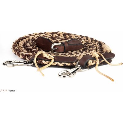 F.R.A. Otěže westernové Tamar brown/beige – Zboží Mobilmania