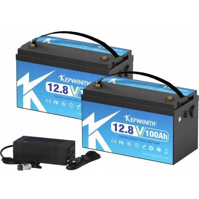 KEPWORTH LiFePO4 12V 12,8V 100Ah 100000mAh + USB rozhraní – Zboží Živě