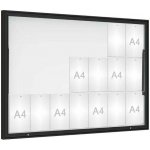 PROCITY Venkovní vitrína Classique, 21 x A4, plexi, černá | Zboží Auto