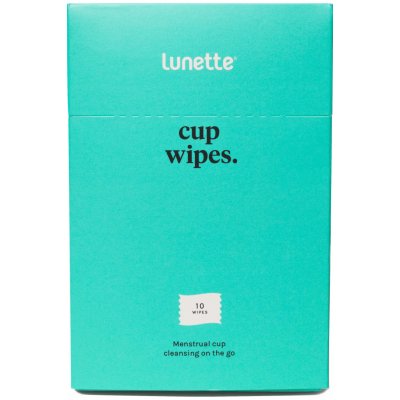 Lunette Cup Wipes vlhčené ubrousky na kalíšek 1+1