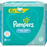 Pampers Fresh Clean vlhčené ubrousky 6 x 52 ks – Hledejceny.cz