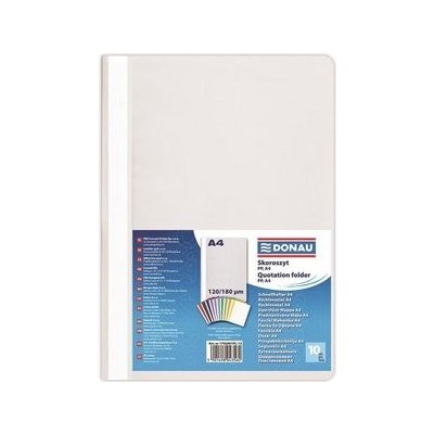 Plastové rychlovazače Donau - A4, šedé, 10 ks – Zboží Živě