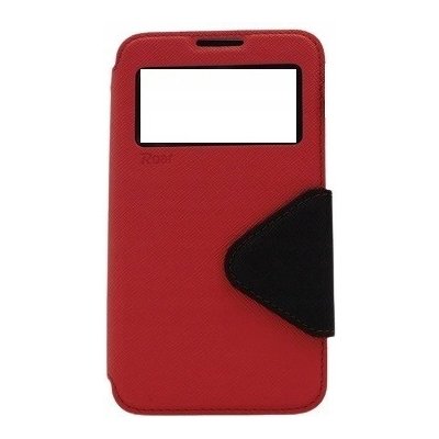 ROAR View Fancy Flip Diary Sony Xperia M4 Aqua E2303 - Black/Red