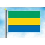 LIBEA, s.r.o. Vlajka Gabonu Rozměr: 40×60 cm, Uchycení: Karabiny na stožár – Hledejceny.cz