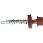 RAWLPLUG Šroub samovrtný OD do dřeva ""farmářský šroub"" + ocelová podložka - RAL Varianta: 4,8 x 35 mm RAL7016 – Hledejceny.cz