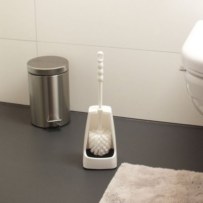 Kela WC sada LEVIN kvadratická plast, bílá KL-26010 – Zbozi.Blesk.cz