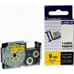 Naplnka.cz Kompatibilní páska s Casio XR-9YW1, 9mm x 8m, černý tisk / žlutý podklad – Hledejceny.cz
