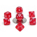 Chessex Sada 7 kostek červená/bílá – Zbozi.Blesk.cz