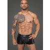 Pánské erotické prádlo Noir Handmade H058 Men's Shorts Made of Powerwetlook and 3D Net