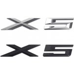 Nápis X5 na kufr BMW - stříbrná logo / znak – Hledejceny.cz