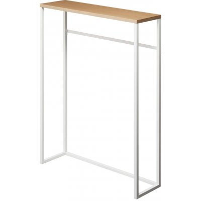 YAMAZAKI Tower konzolový stolek light /bílá/hnědá – Zboží Dáma