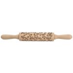 Váleček dřevo Dekor 16/33 cm stonky – Zboží Dáma