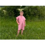 Nelly Mušelínové pončo dětské - růžové – Zboží Dáma