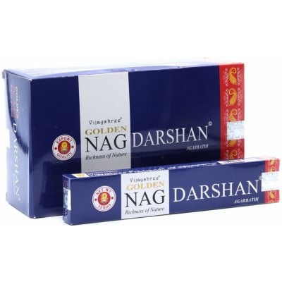 Indie Indické vonné tyčinky Darshan Golden Nag 15 ks – Zboží Mobilmania