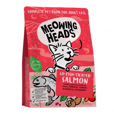 Meowing Heads So fish tiCated Salmon 450 g