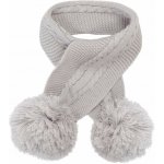 Dětská šála s bambulemi šedá – Zboží Mobilmania