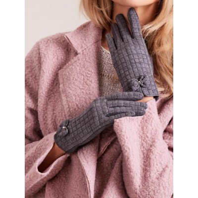 Gloves-AT-RK-9502.25-dark gray tmavě červená XL Wool Fashion Italia – Hledejceny.cz