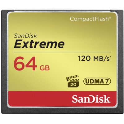 SanDisk CompactFlash Extreme 64 GB UDMA7 SDCFXSB-064G-G46 – Zbozi.Blesk.cz