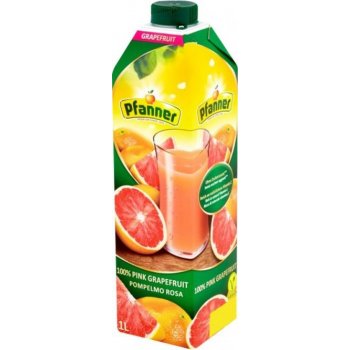 Pfanner Grapefruit růžový 100% 1l