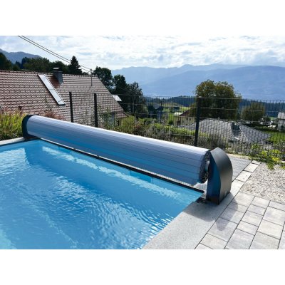 CF Lamelový kryt bazénu Contura obdélník 600 x 300 cm - šedý - PVC lamely – Zboží Dáma