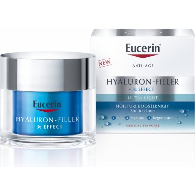 Eucerin Hyaluron-Filler + 3x Effect Noční pleťový krém 50 ml – Hledejceny.cz