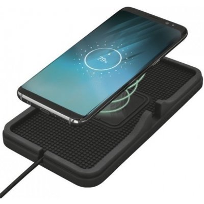 4CAR Bezdrátová Qi nabíječka do auta 10W s USB, 186x103 mm – Zboží Živě
