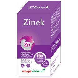 Moje Lékárna Zinek 25 mg 120 tablet