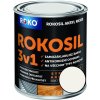 Barvy na kov Rokosil 3v1 akryl RK 300 1000 bílá 0,6L