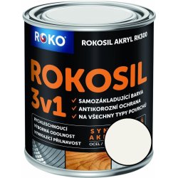 Rokosil 3v1 akryl RK 300 1000 bílá 0,6L