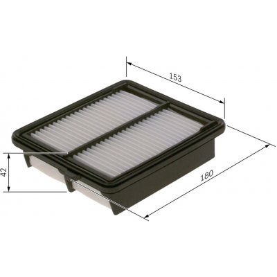Vzduchový filtr BOSCH F 026 400 224 (F026400224) – Hledejceny.cz