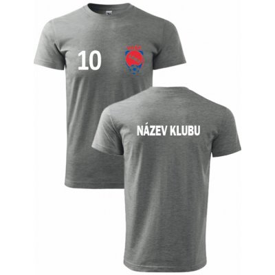 Klubová pánská trička tmavě šedý melír – Zbozi.Blesk.cz