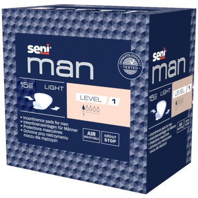 Seni Man Light Level 1 absorpční vložky pro muže 15 ks – Zboží Dáma