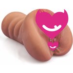 SuperLove Realistic Pussy Double Entry Masturbator – Zboží Dáma
