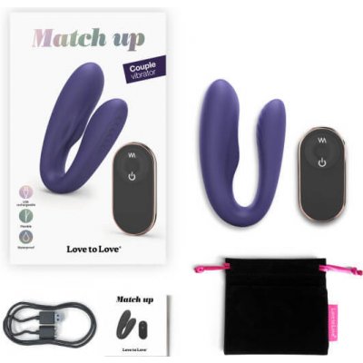 Love to Love Match Up Couple Vibrator with Remote Control – Zboží Mobilmania